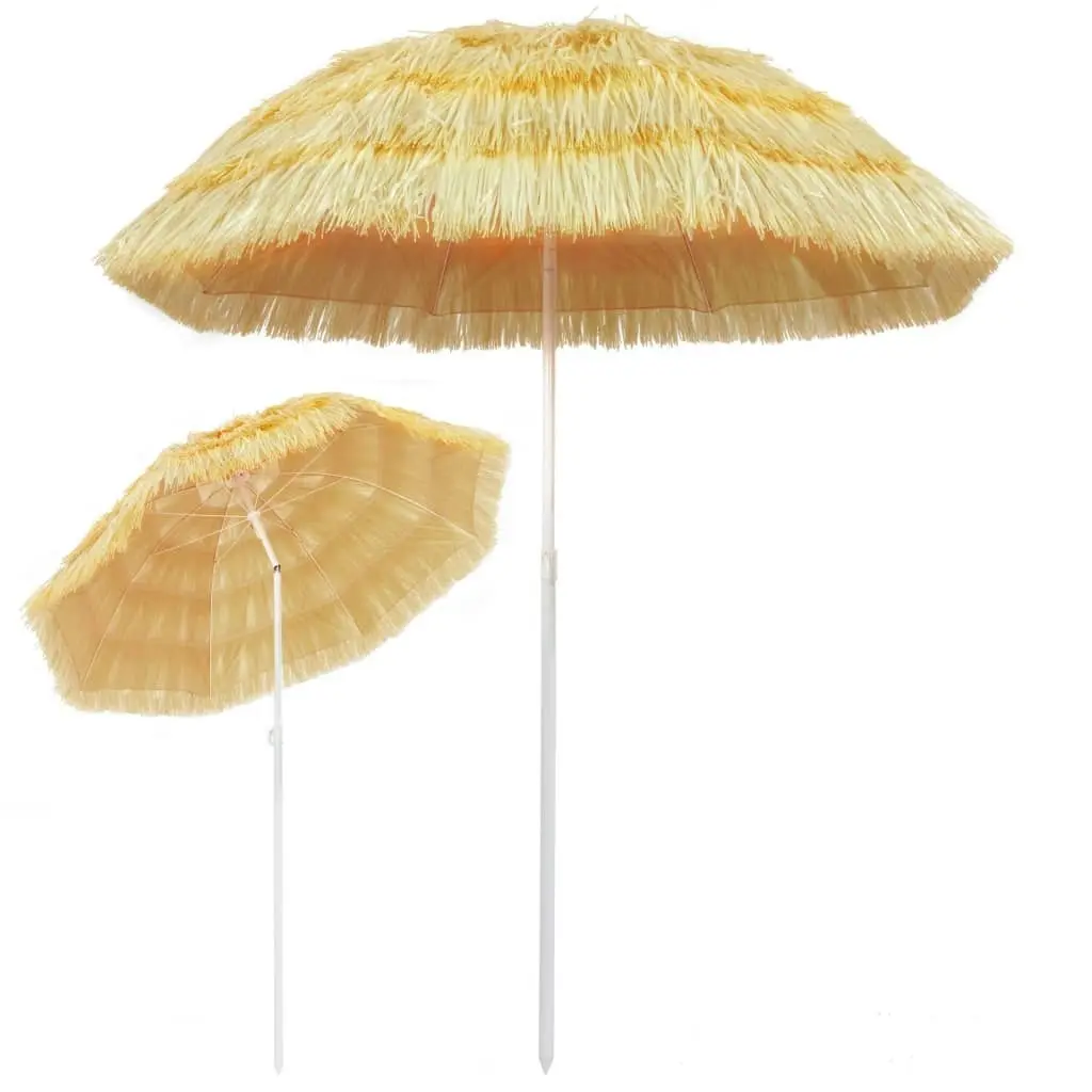 Beach Umbrella Natural 180 cm Hawaii Style 44547