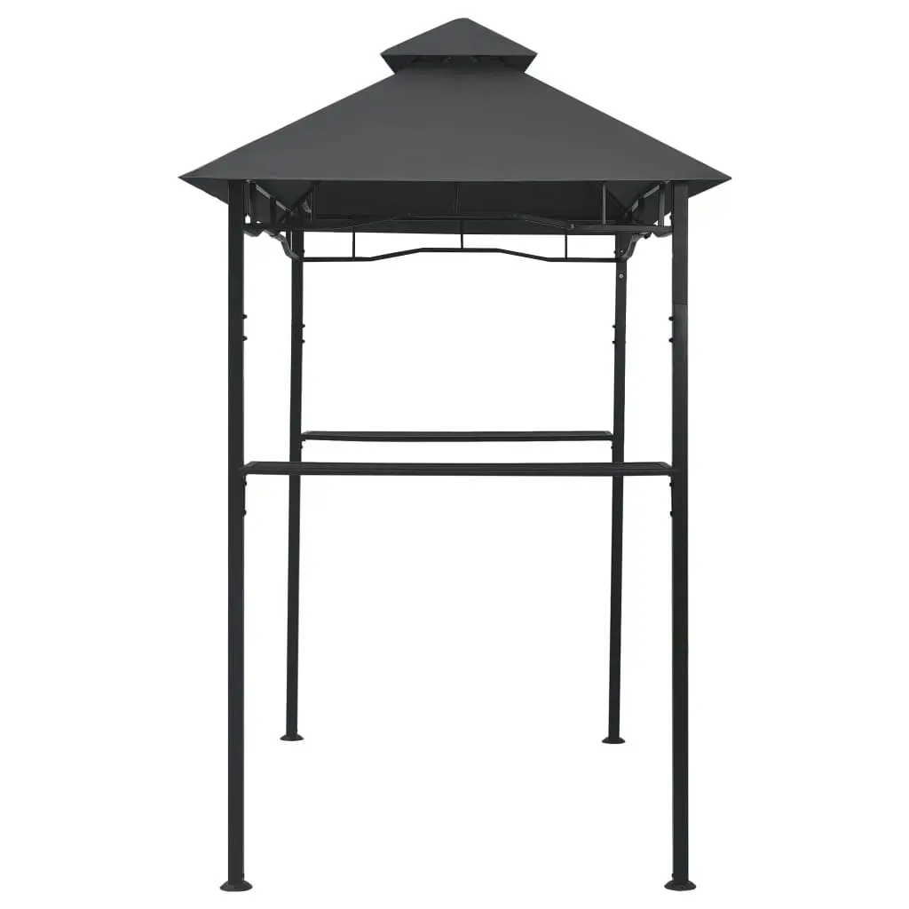 BBQ Gazebo 240x150x255 cm Anthracite Steel 48602