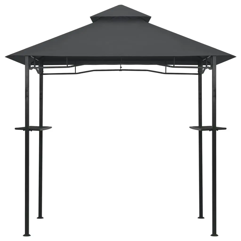 BBQ Gazebo 240x150x255 cm Anthracite Steel 48602