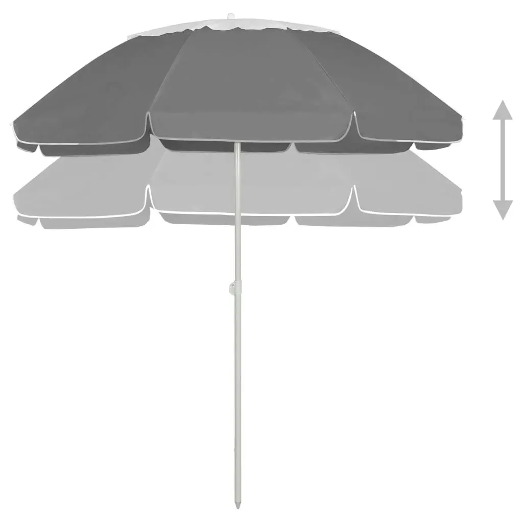 Beach Umbrella Anthracite 300 cm 314718