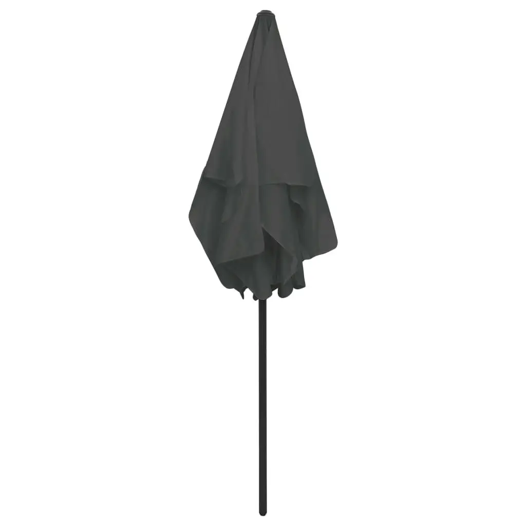 Beach Umbrella Anthracite 180x120 cm 314721