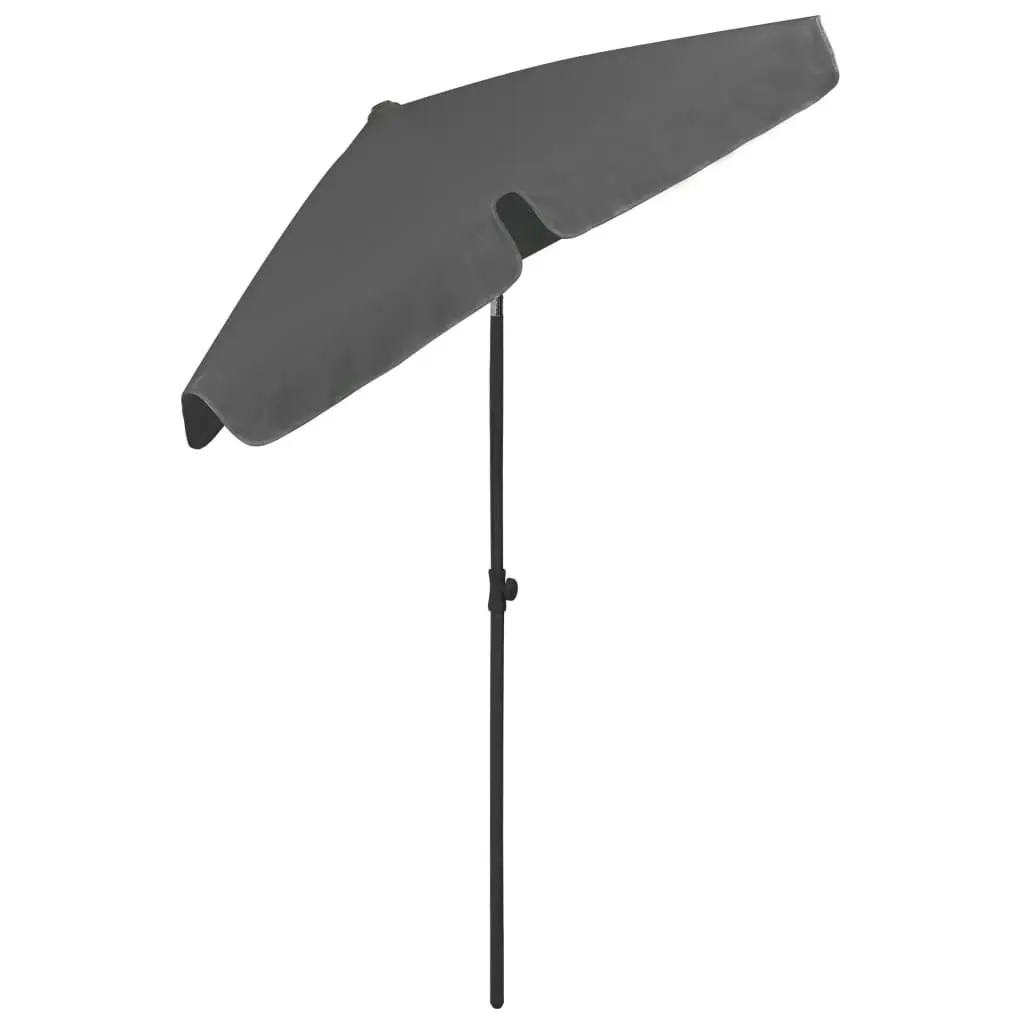 Beach Umbrella Anthracite 180x120 cm 314721