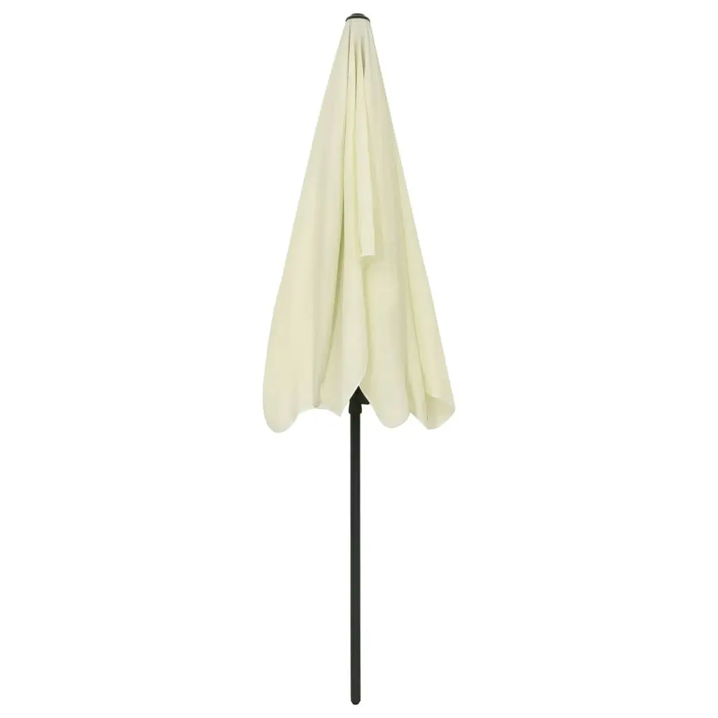 Beach Umbrella Sand Yellow 200x125 cm 314727