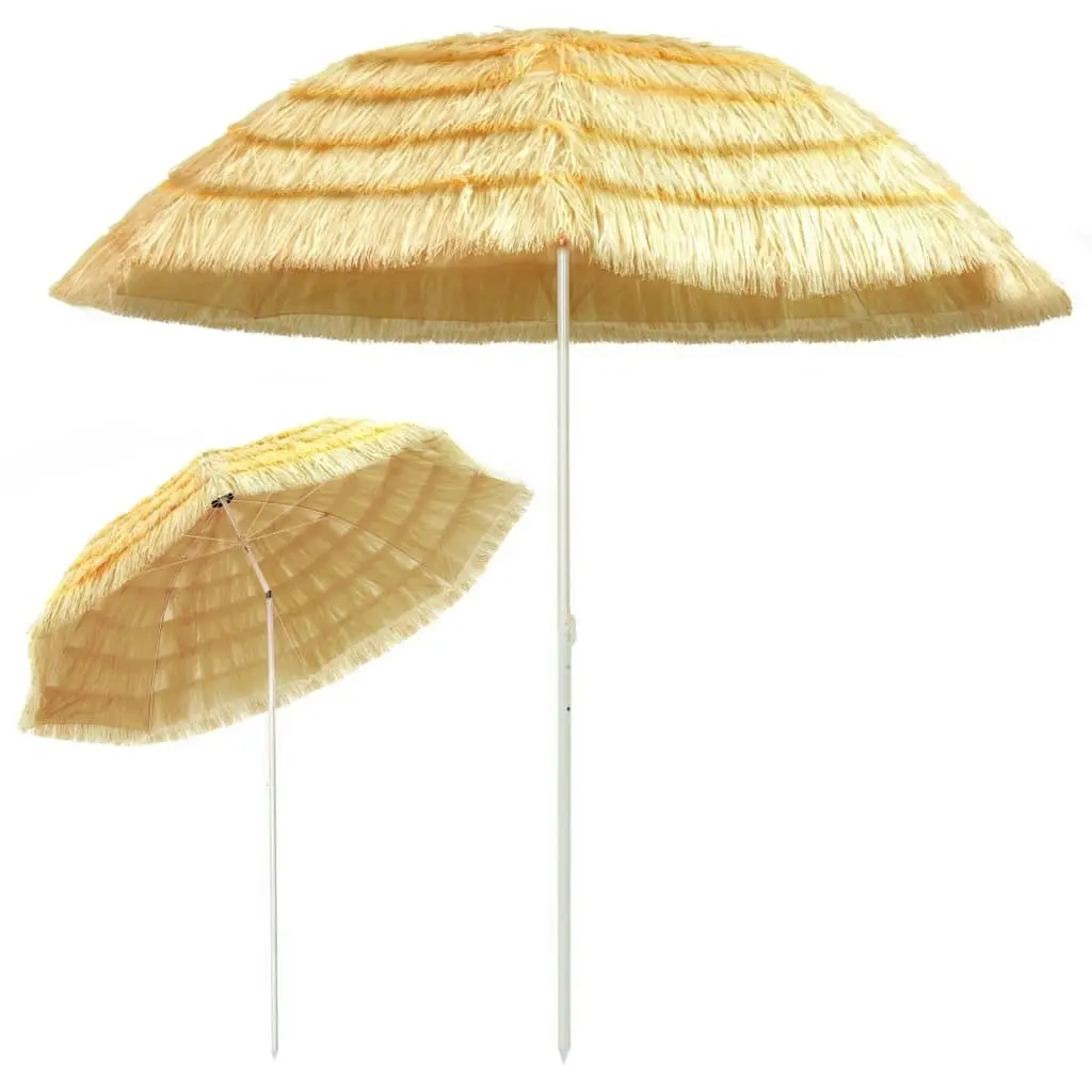 Beach Umbrella Natural 300 cm Hawaii Style 44549