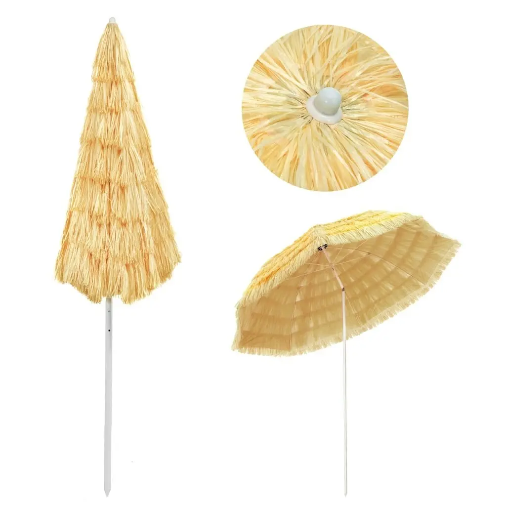 Beach Umbrella Natural 300 cm Hawaii Style 44549