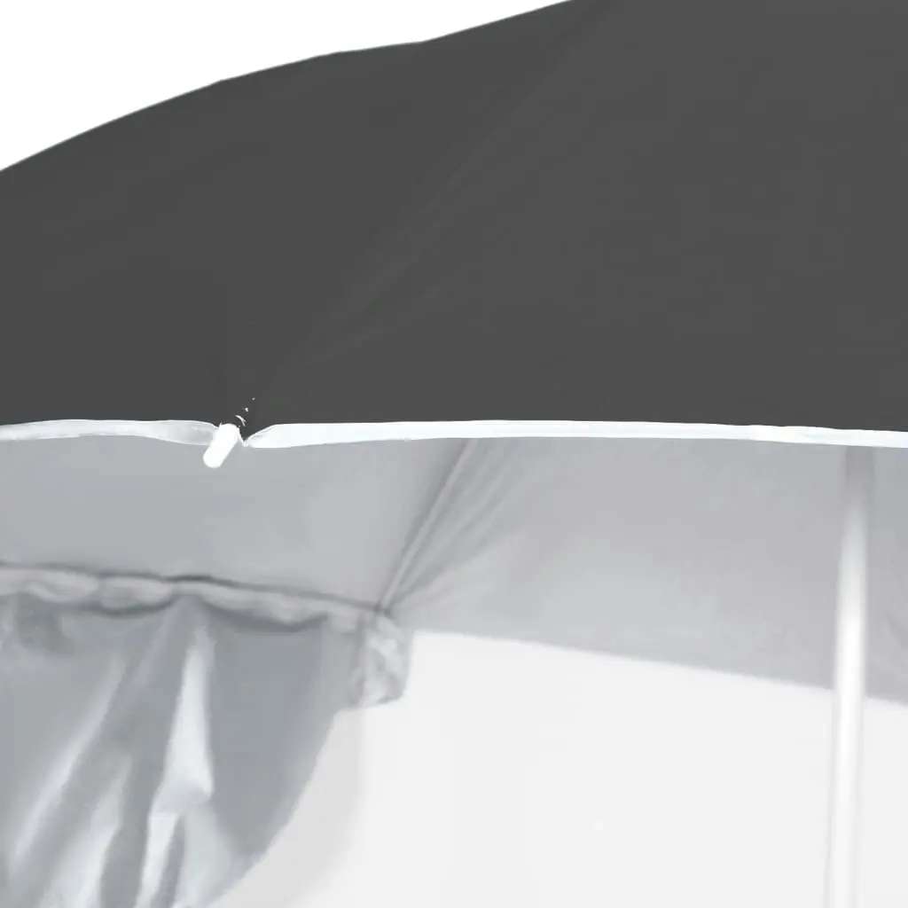 Beach Umbrella with Side Walls Anthracite 215 cm 318839