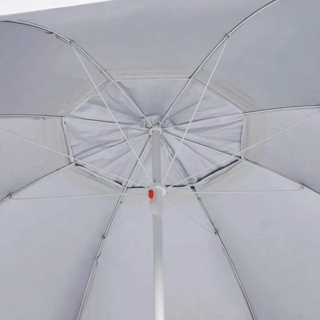 Beach Umbrella with Side Walls Anthracite 215 cm 318839