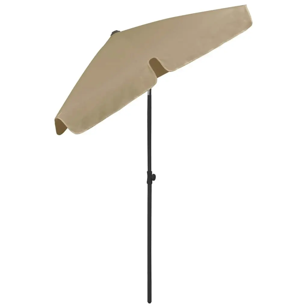 Beach Umbrella Taupe 180x120 cm 314722