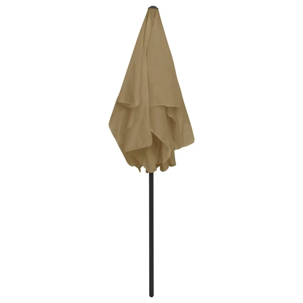 Beach Umbrella Taupe 180x120 cm 314722