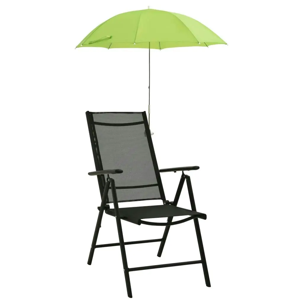 Camping Chair Parasols 2 pcs Green 105 cm 47935