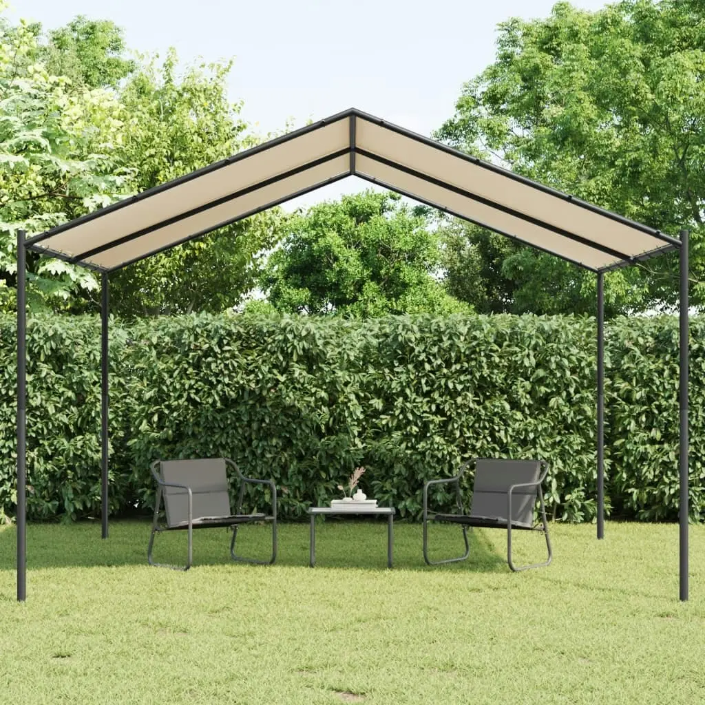 Canopy Tent Beige 4x4 m Steel  and Fabric 362454