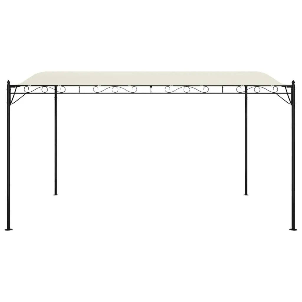 Canopy Cream 4x3 m 180 g/m?? Fabric and Steel 362394