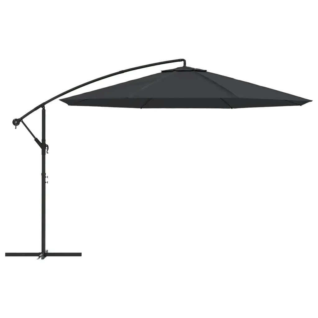 Cantilever Umbrella with Aluminium Pole 350 cm Black 47130