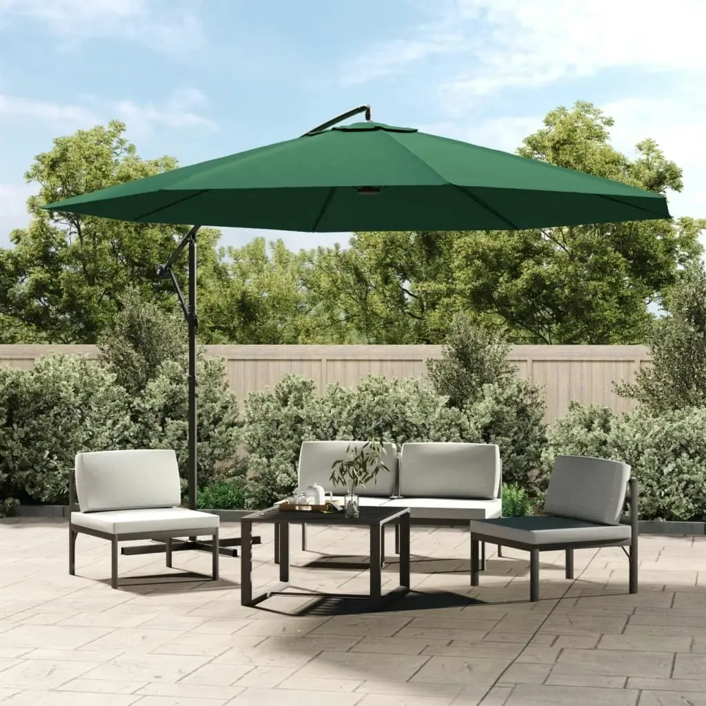 Cantilever Umbrella 3.5 m Green 42197