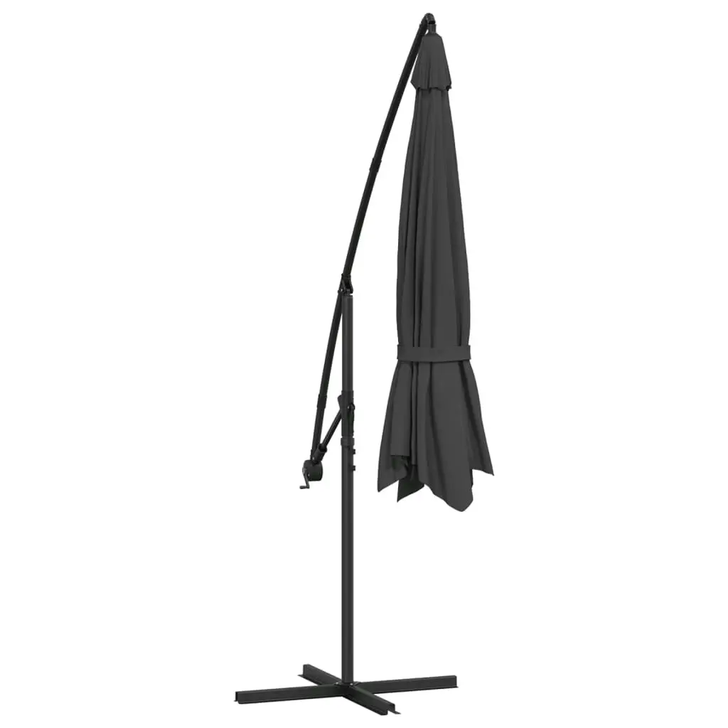 Cantilever Umbrella with Aluminium Pole 350 cm Anthracite 44505