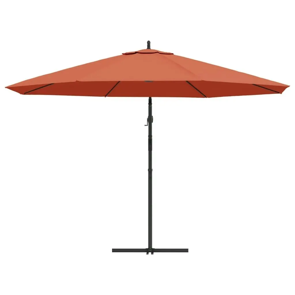 Cantilever Umbrella with Aluminium Pole 350 cm Terracotta 44508