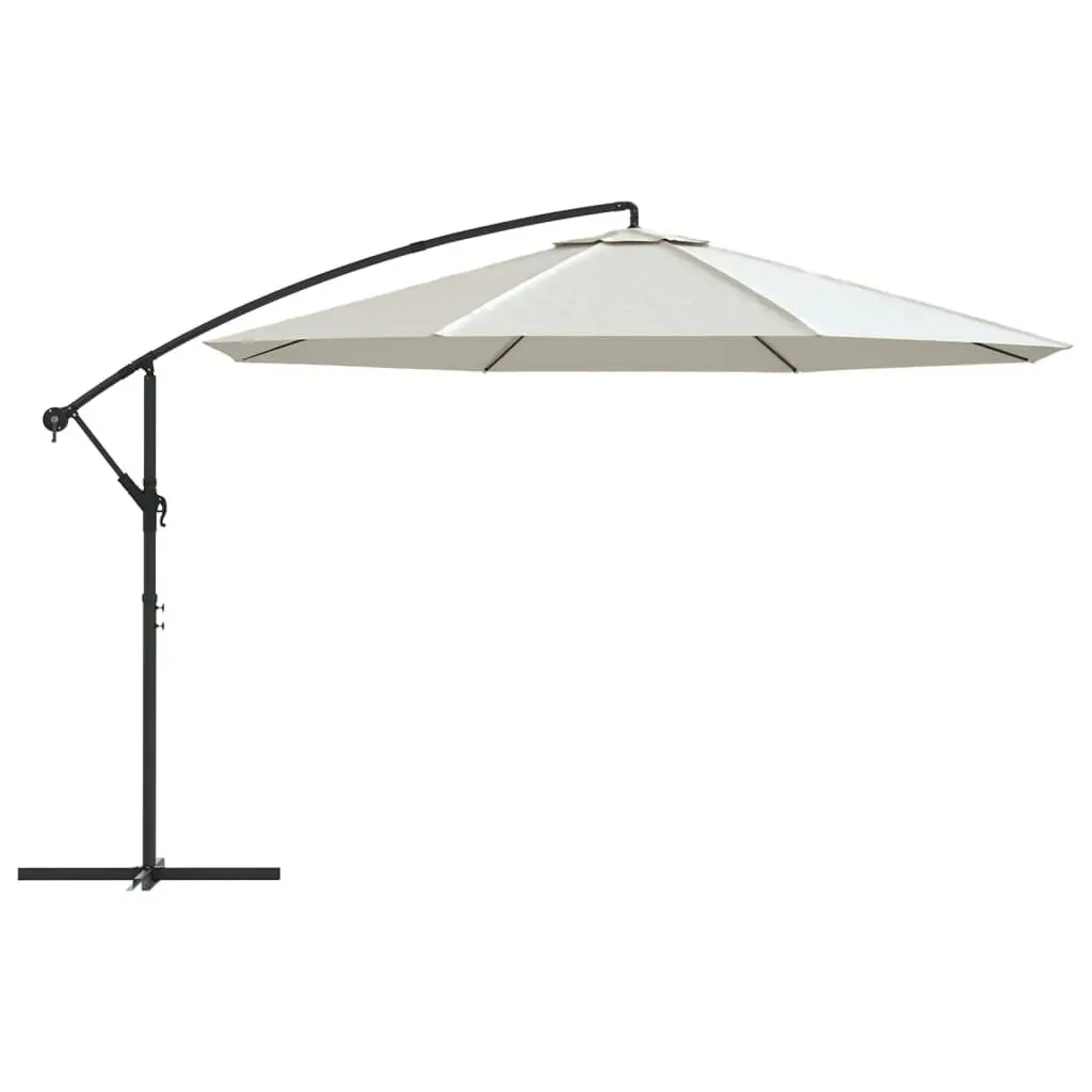 Cantilever Umbrella 3.5 m Sand White 42199