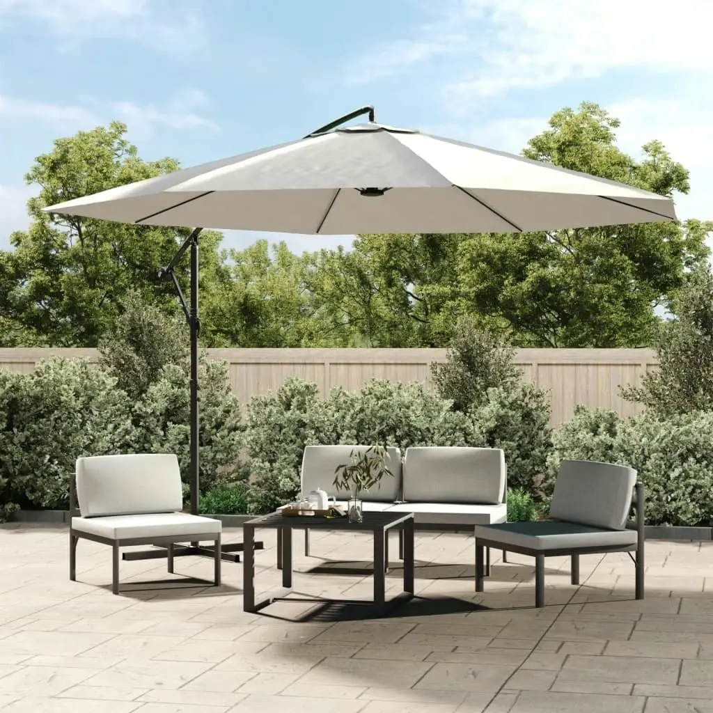 Cantilever Umbrella 3.5 m Sand White 42199