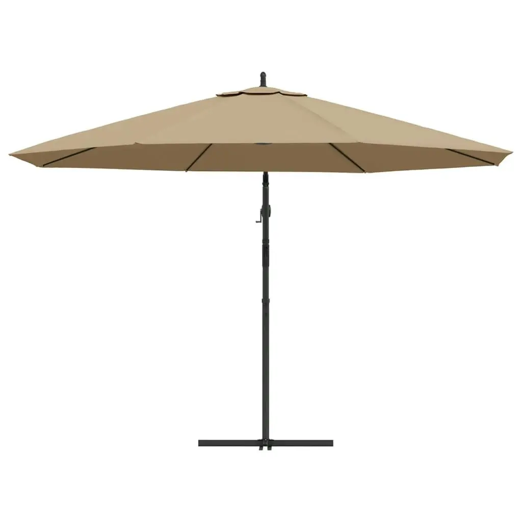 Cantilever Umbrella with Aluminium Pole 350 cm Taupe 44506