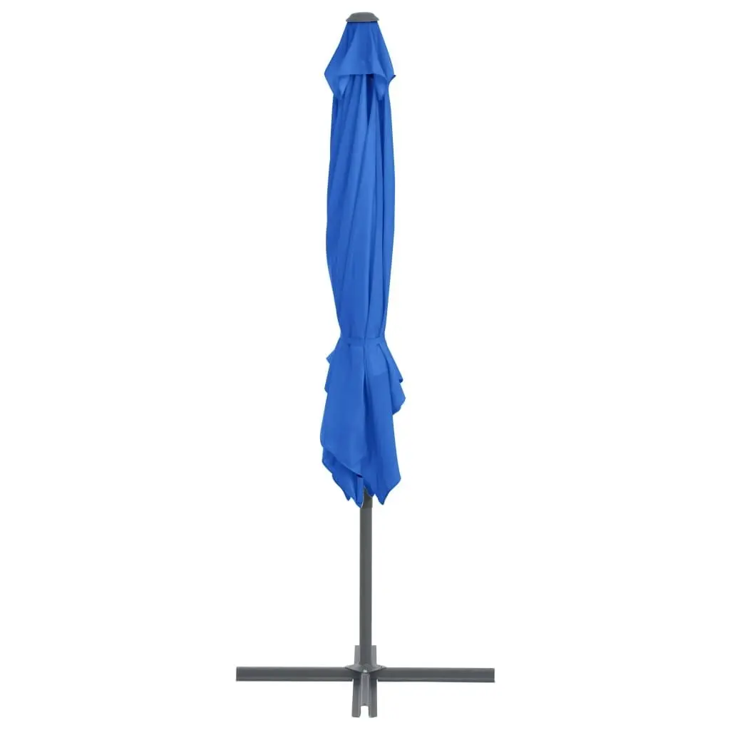 Cantilever Umbrella with Steel Pole Azure Blue 250x250 cm 46991