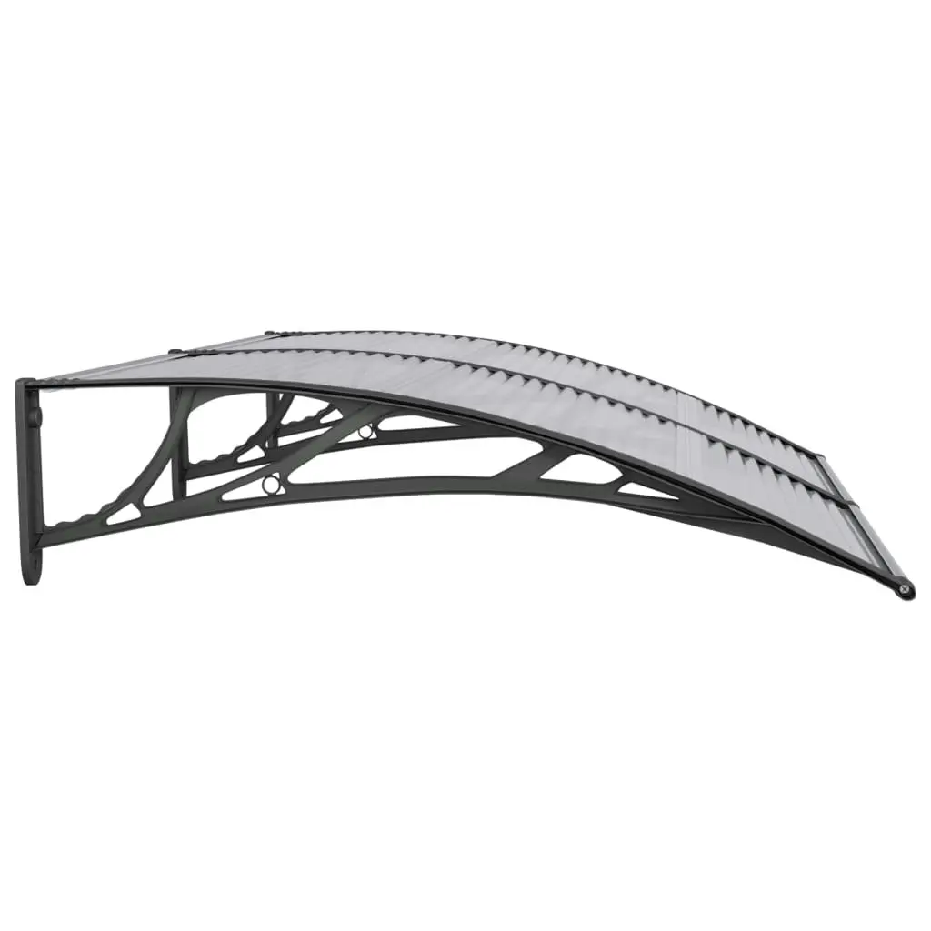 Door Canopy Black 150x100 cm Polycarbonate 153567