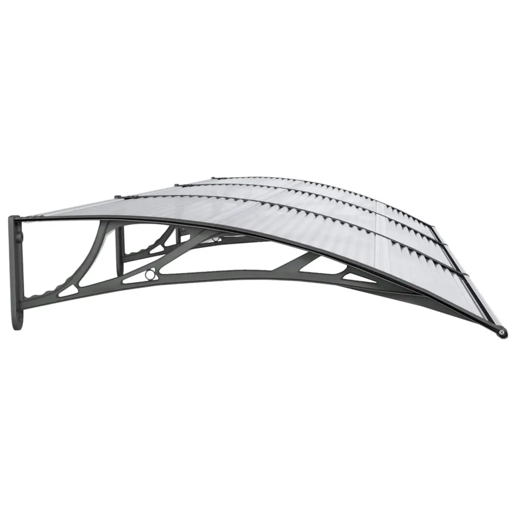 Door Canopy Black 300x100 cm Polycarbonate 153569