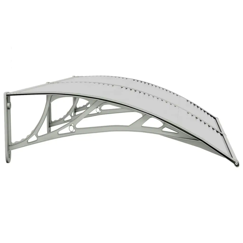 Door Canopy Grey 150x75 cm Polycarbonate 153579