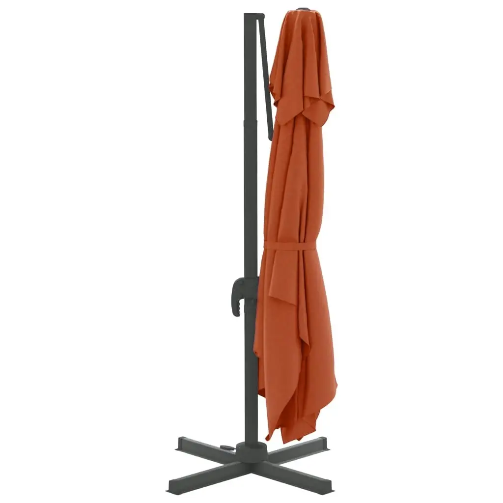 Double Top Cantilever Umbrella Terracotta 400x300 cm 319958