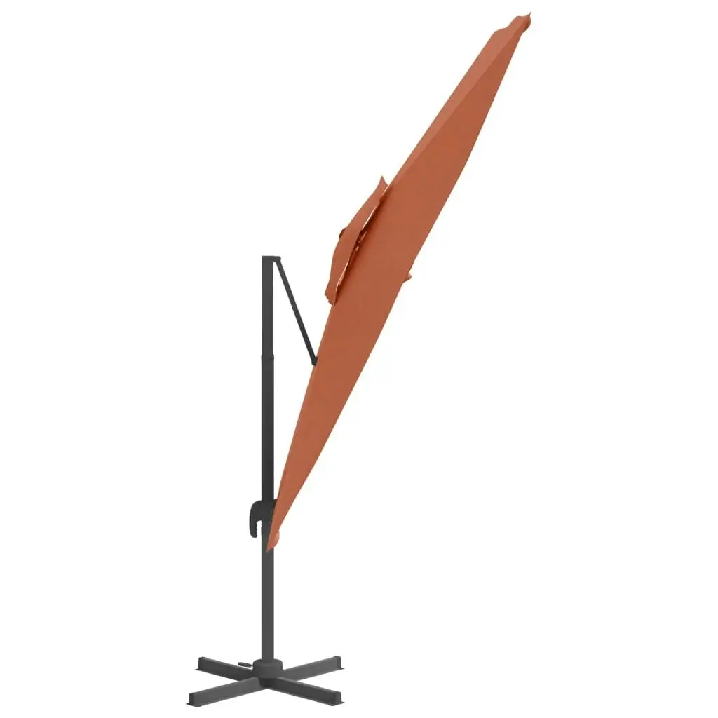 Double Top Cantilever Umbrella Terracotta 400x300 cm 319958