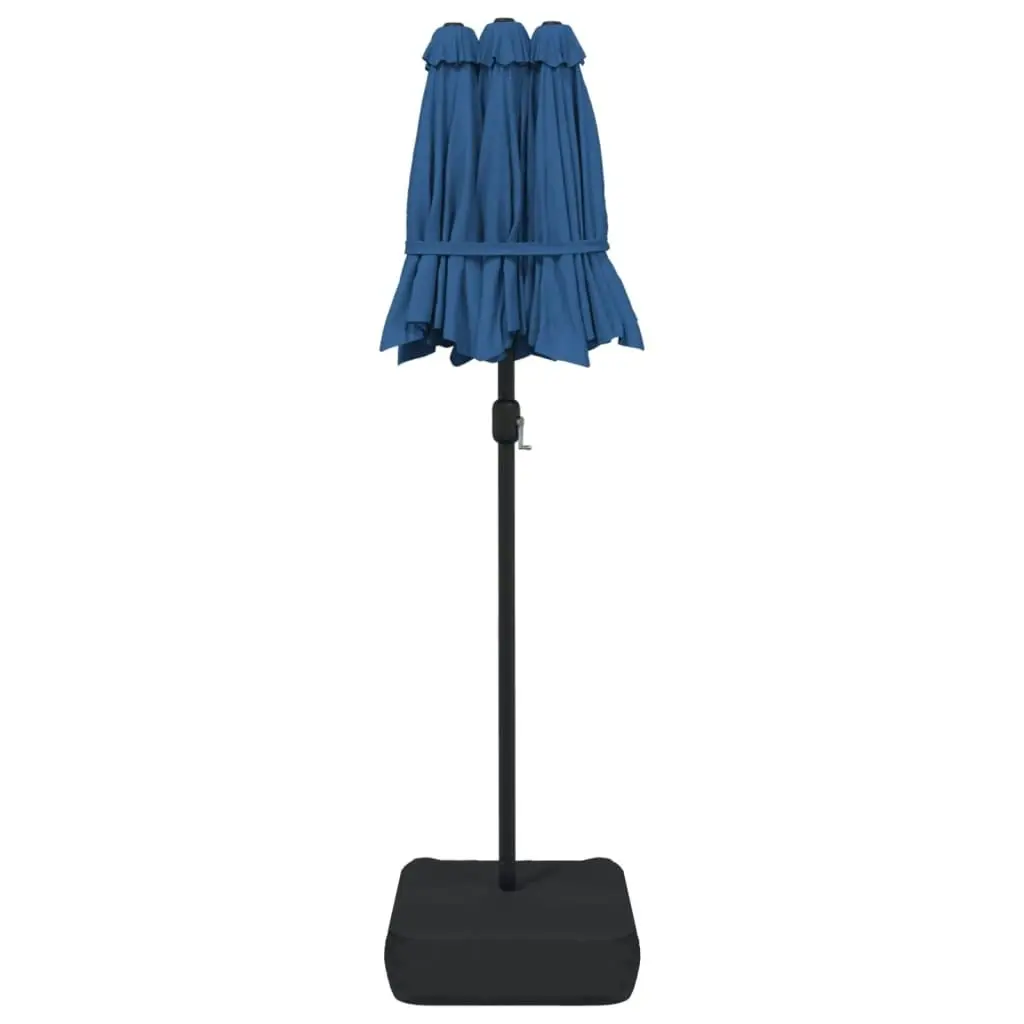 Double-Head Parasol Azure Blue 316x240 cm 362968