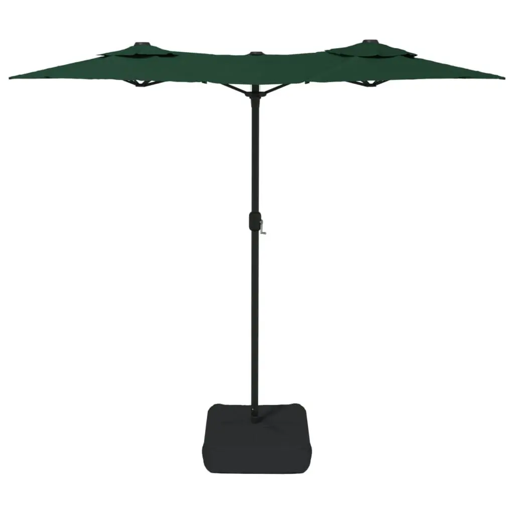 Double-Head Parasol Green 316x240 cm 362962