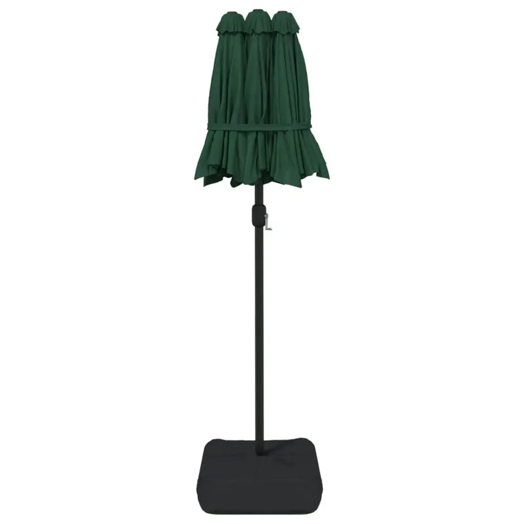 Double-Head Parasol Green 316x240 cm 362962