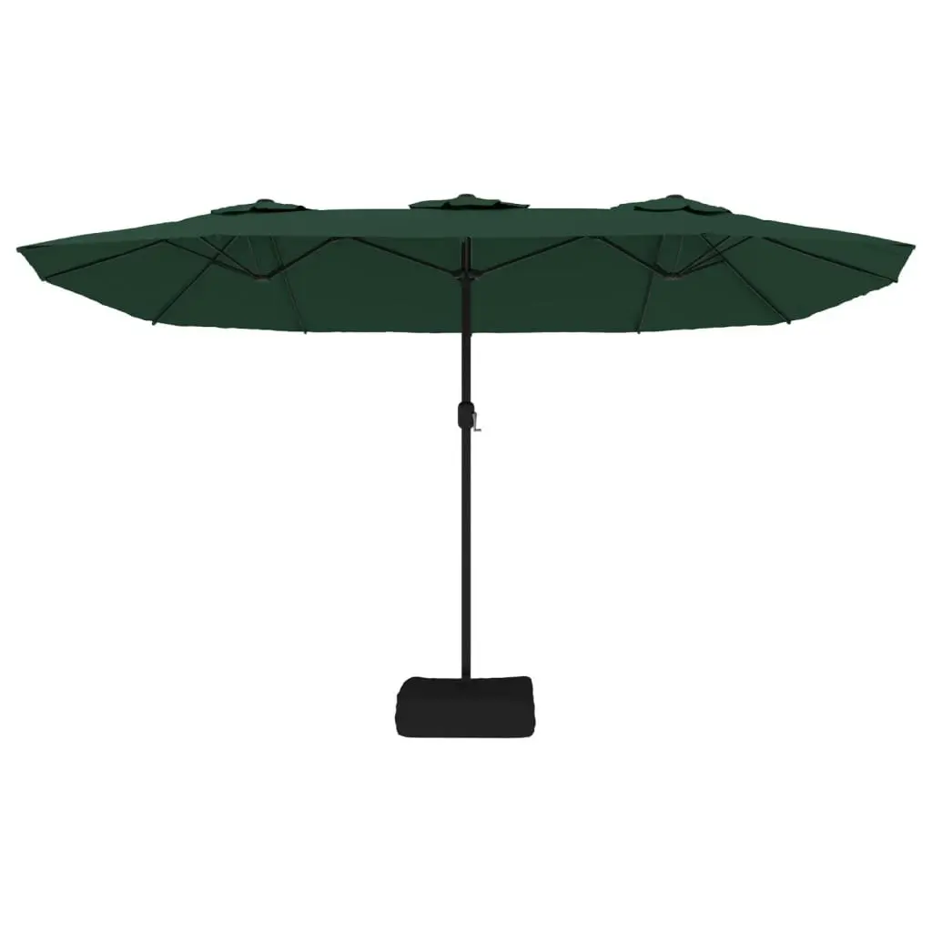 Double-Head Parasol Green 449x245 cm 362946