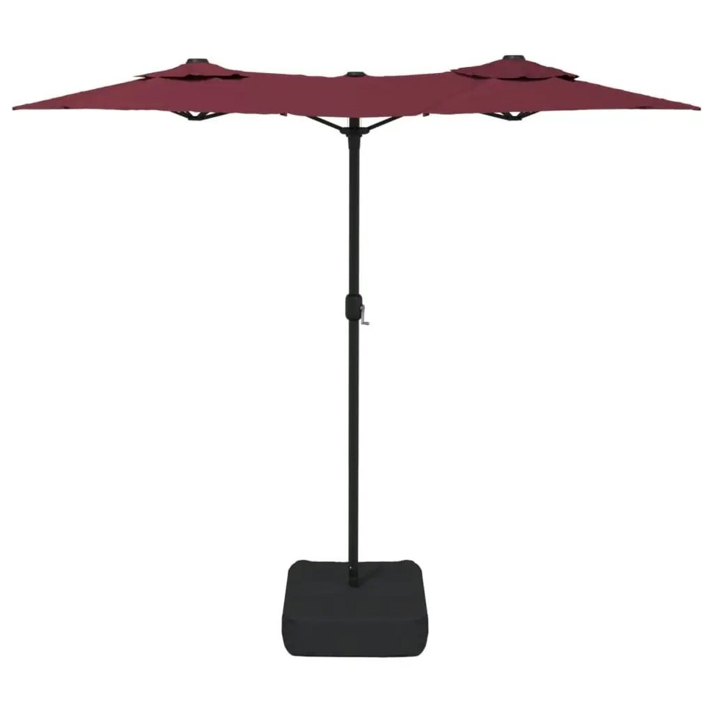 Double-Head Parasol Bordeaux Red 316x240 cm 362965