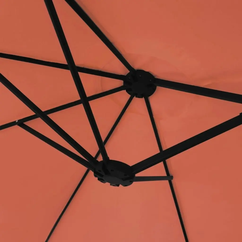 Double-Head Parasol Terracotta 449x245 cm 362950