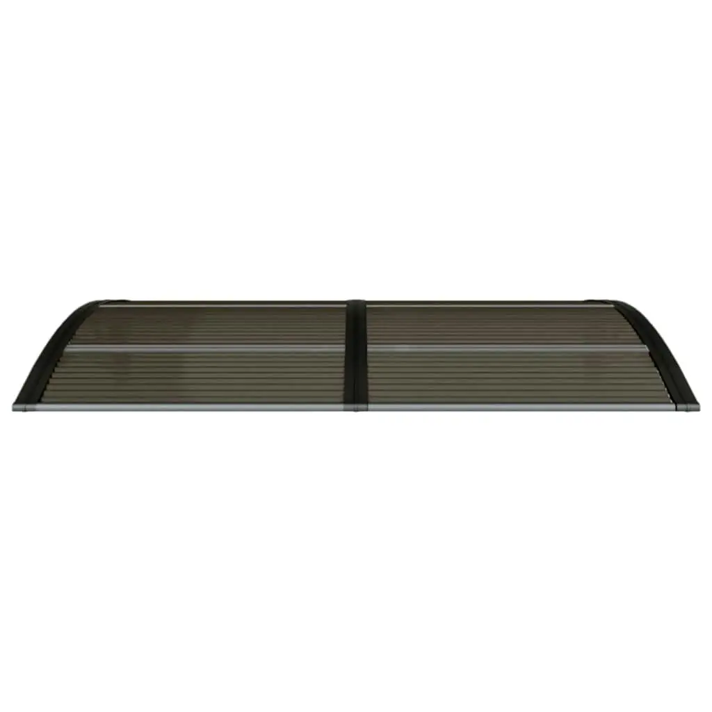 Door Canopy Black 150x75 cm Polycarbonate 153582