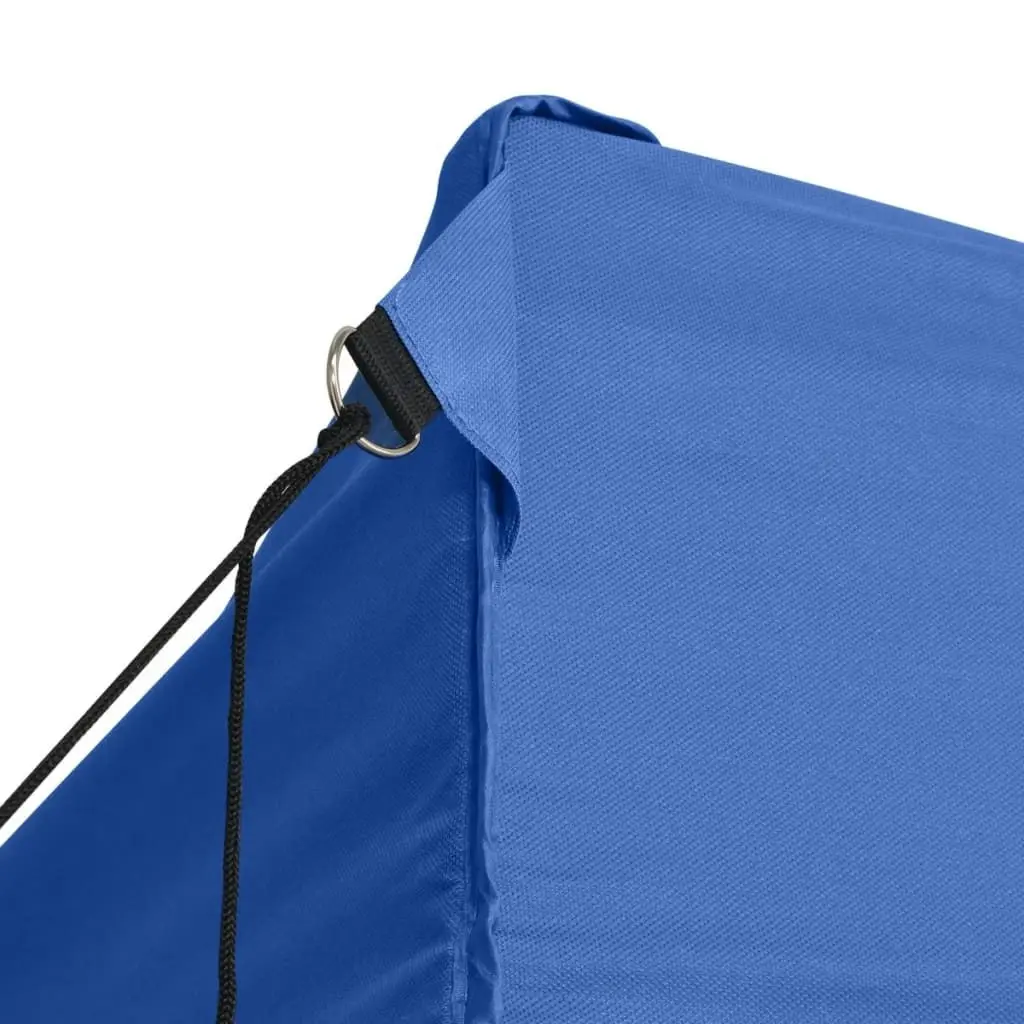 Foldable Tent Pop-Up with 4 Side Walls 3x4.5 m Blue 42512