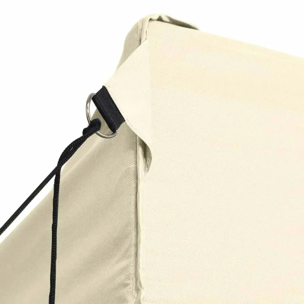 Foldable Tent with 3 Walls 3x4.5 m Cream 44972