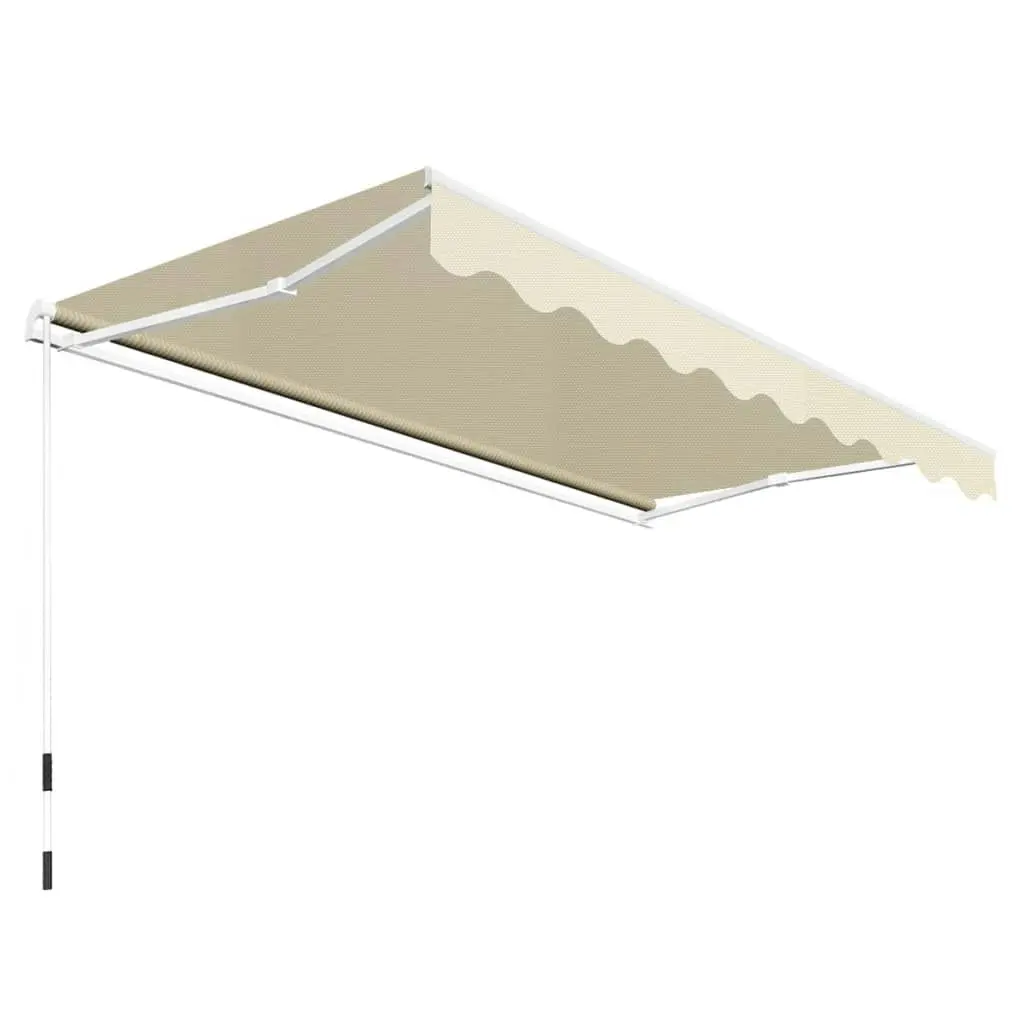 Folding Awning Manual Operated 300 cm Cream 275555