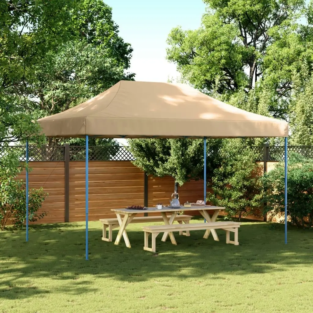 Foldable Party Tent Pop-Up Beige 440x292x315 cm 4004959