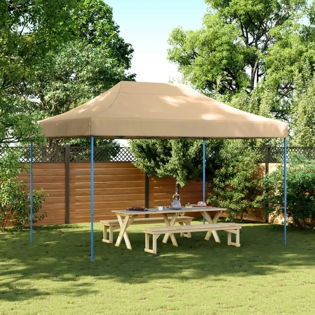 Foldable Party Tent Pop-Up Beige 410x279x315 cm 4005007