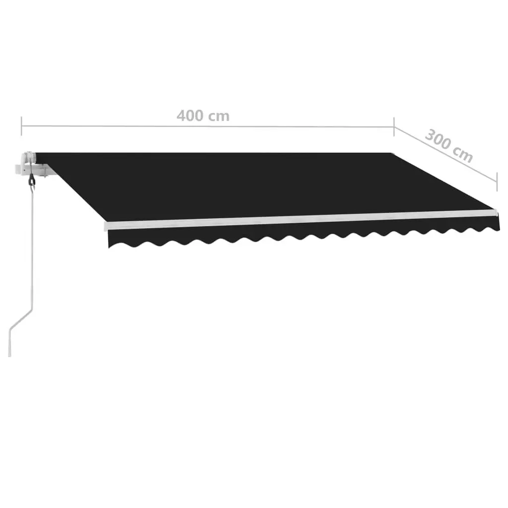 Freestanding Automatic Awning 400x300 cm Anthracite 3095808