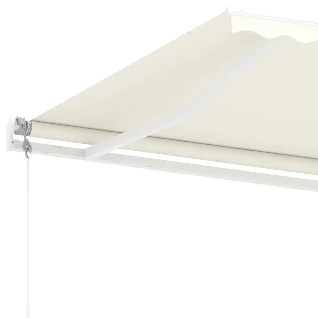 Freestanding Automatic Awning 400x300 cm Cream 3095812