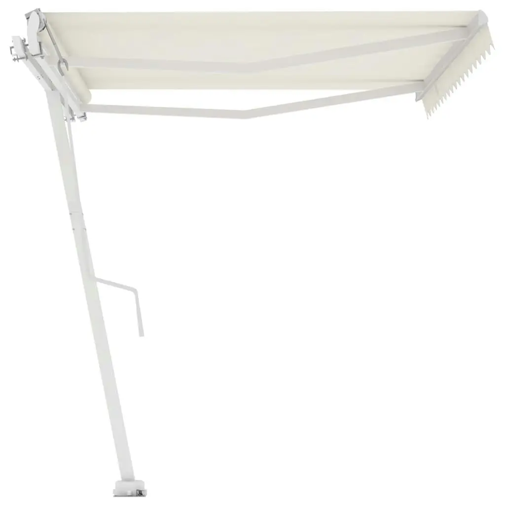 Freestanding Automatic Awning 400x300 cm Cream 3095812