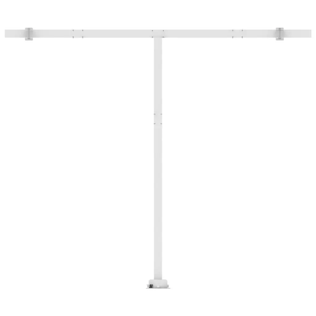 Freestanding Manual Retractable Awning 400x300 cm Cream 3069537