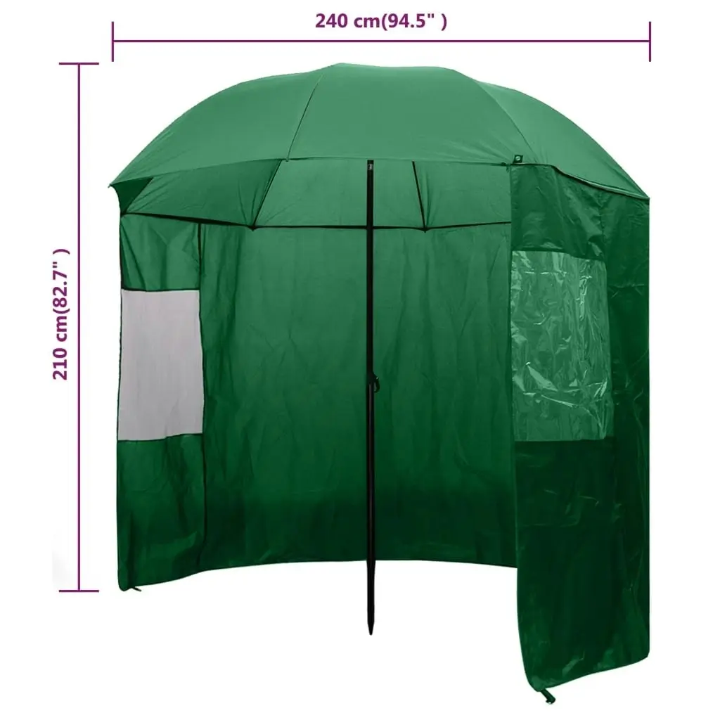 Fishing Umbrella Green 240x210 cm 91027