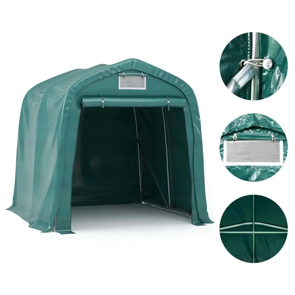 Garage Tent PVC 2.4x2.4 m Green 3056431