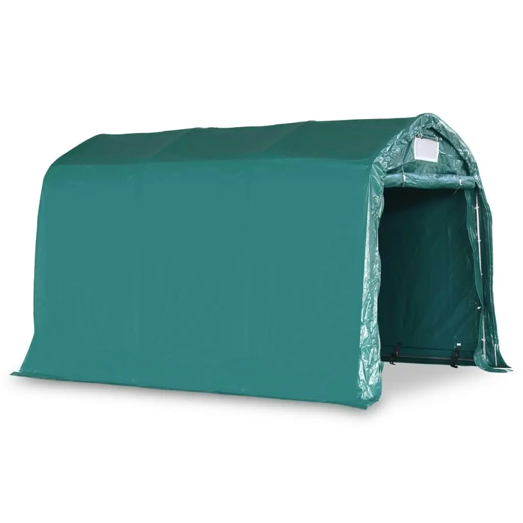 Garage Tent PVC 2.4x3.6 m Green 3056432