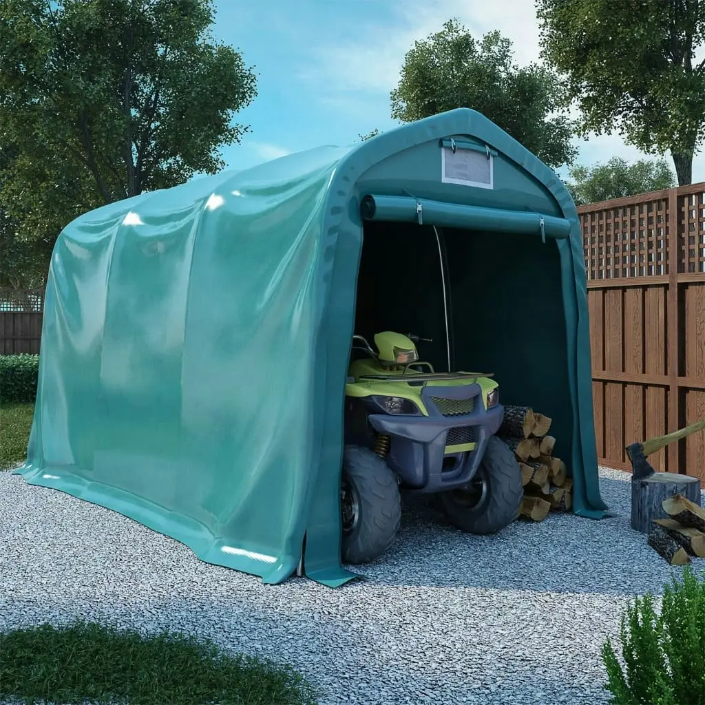 Garage Tent PVC 2.4x3.6 m Green 3056432