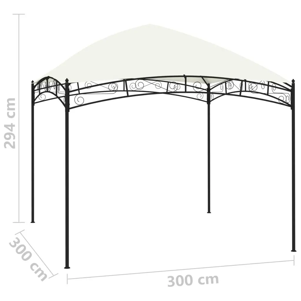 Garden Gazebo 3x3 m Cream 180 g/mÂ² 47830